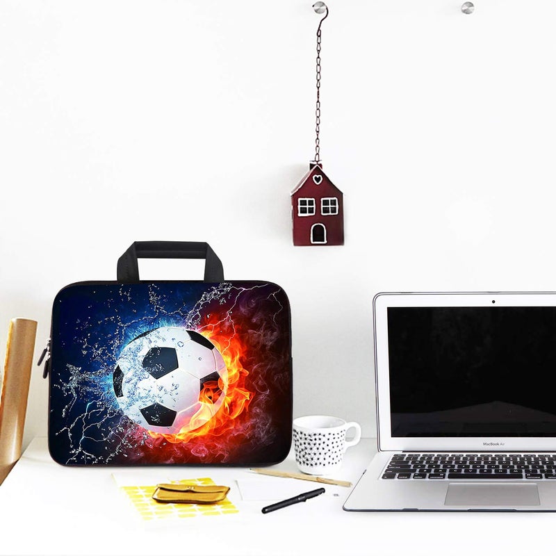 AMARY 11.6" 12 inch Laptop case Neoprene Notebook Carrying Pouch Chromebook Bags Laptop Sleeve Ultrabook Case Tablet Cover Fit Apple MacBook Air HP DELL Lenovo Asus Samsung (Soccer) - Image 4